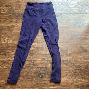 Purple Lululemon Leggings, Size 6